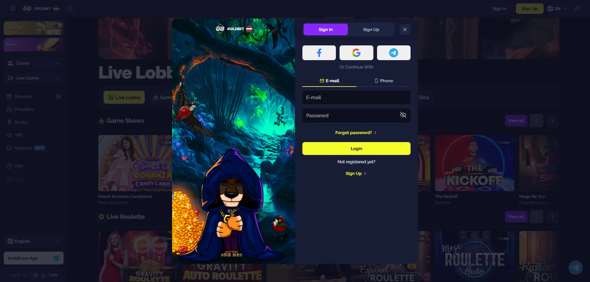 Goldbet Casino вход и регистрация за нови играчи